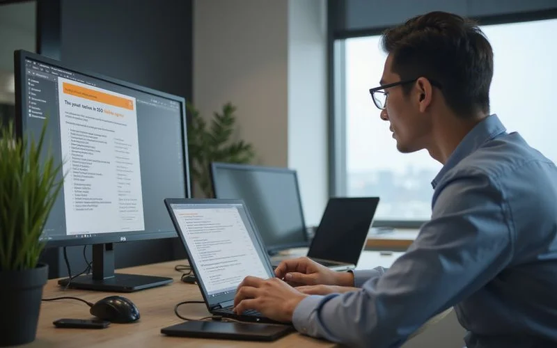 A checklist of questions to ask and red flags to avoid when hiring an SEO agency.